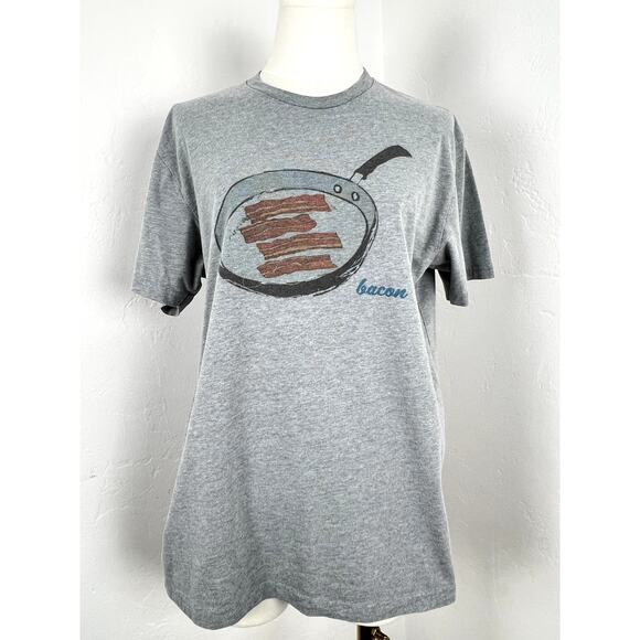 BACON Graphic Crewneck T-Shirt (Womens: Medium) - Picture 1 of 6